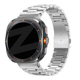 Bandz Bandz Bracelet à maillons en acier 'Deluxe' Samsung Galaxy Watch Ultra (argent)