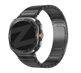 Bandz Bandz Bracelet titane Samsung Galaxy Watch Ultra 'One Bead' (noir)