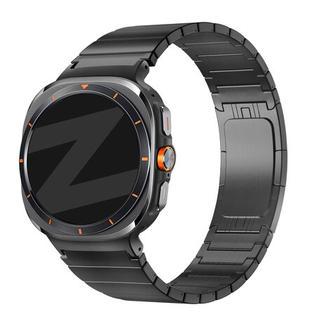 Bandz Bandz Bracelet titane Samsung Galaxy Watch Ultra 'One Bead' (noir)