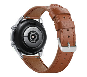 Strap-it Bracelet montre 22mm cuir - universel (brun élégant)