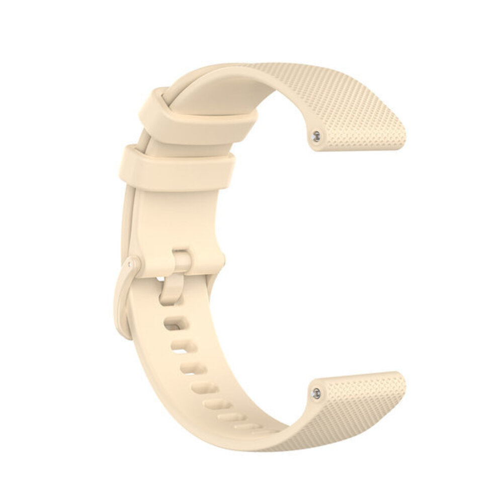 Strap-it Strap-it Bracelet montre 22mm silicone de luxe - universel (beige)