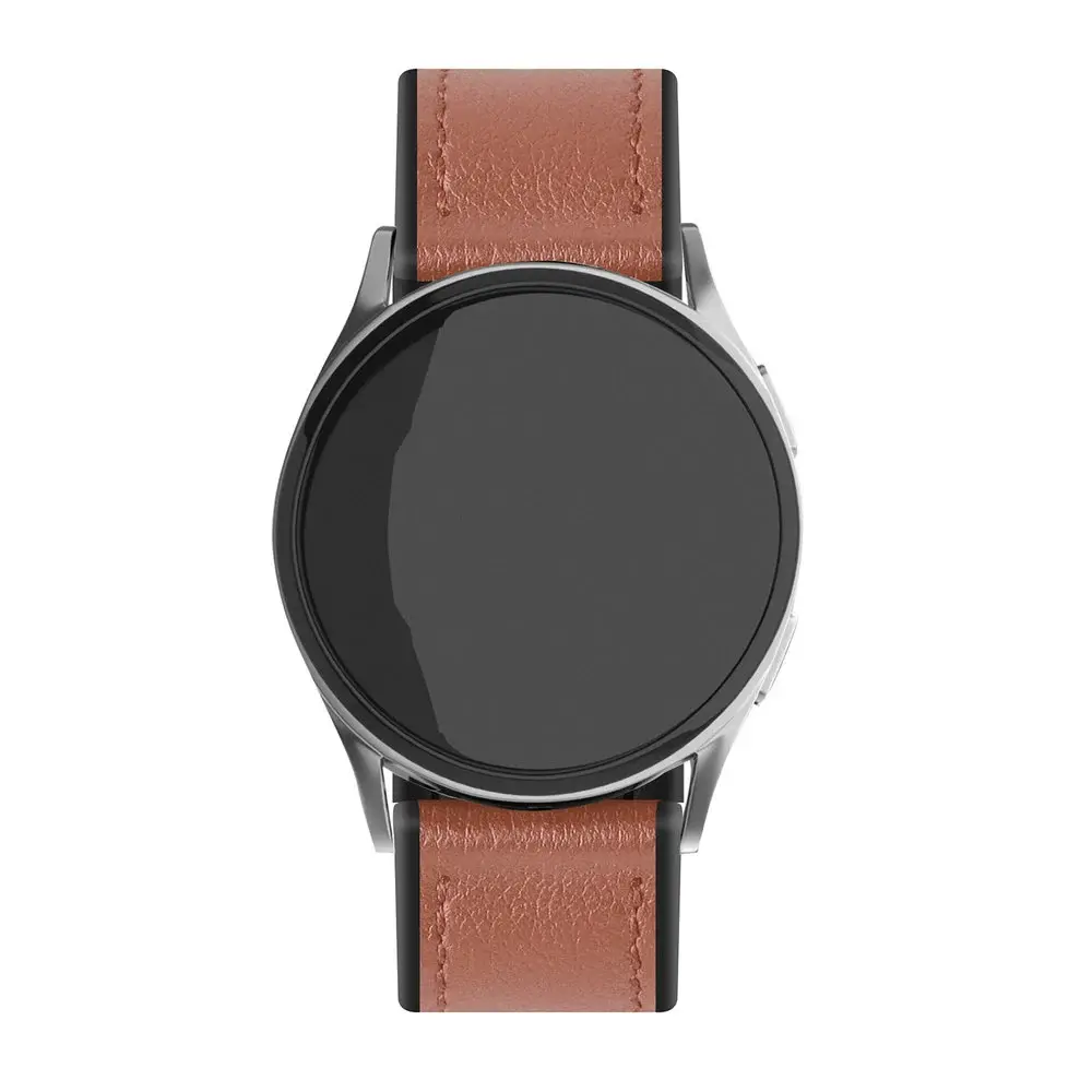 Strap-it Strap-it Bracelet montre 22mm cuir hybride - universel (marron clair)