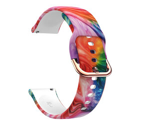 Strap-it Bracelet montre 20mm silicone "Coloré" - universel