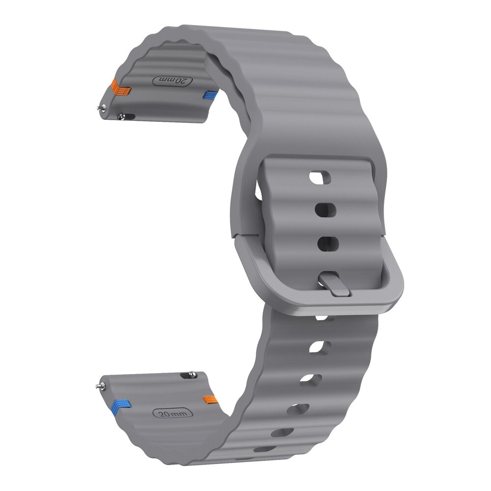 Strap-it Strap-it Bracelet Wave Samsung Galaxy Watch 3 45mm (gris foncé)