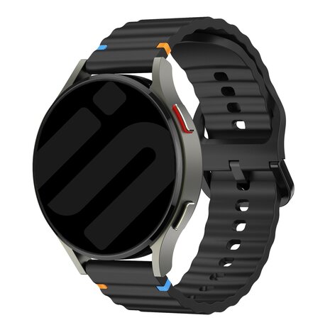 Strap-it Strap-it Bracelet Wave Amazfit GTR 4 (noir)
