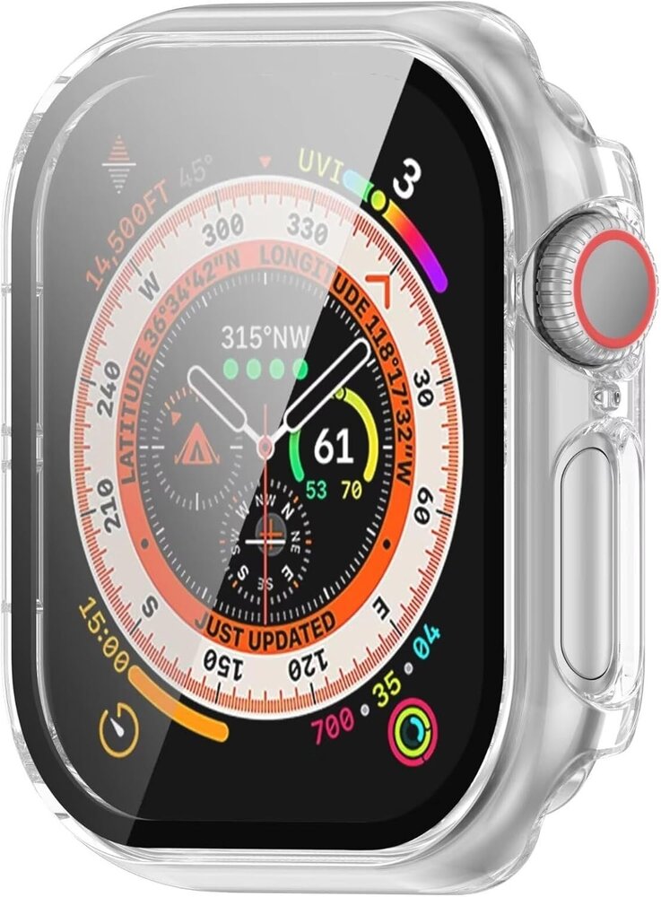 Strap-it Strap-it Coque rígide avec verre Apple Watch 10 (transparent)