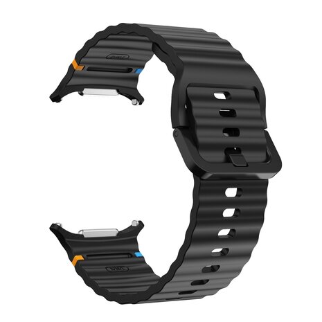 Strap-it Strap-it Bracelet Silicone wave Samsung Galaxy Watch Ultra (noir)