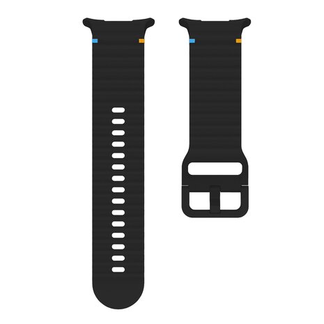 Strap-it Strap-it Bracelet Silicone wave Samsung Galaxy Watch Ultra (noir)