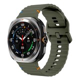 Strap-it Bracelet Silicone wave Samsung Galaxy Watch Ultra (vert)