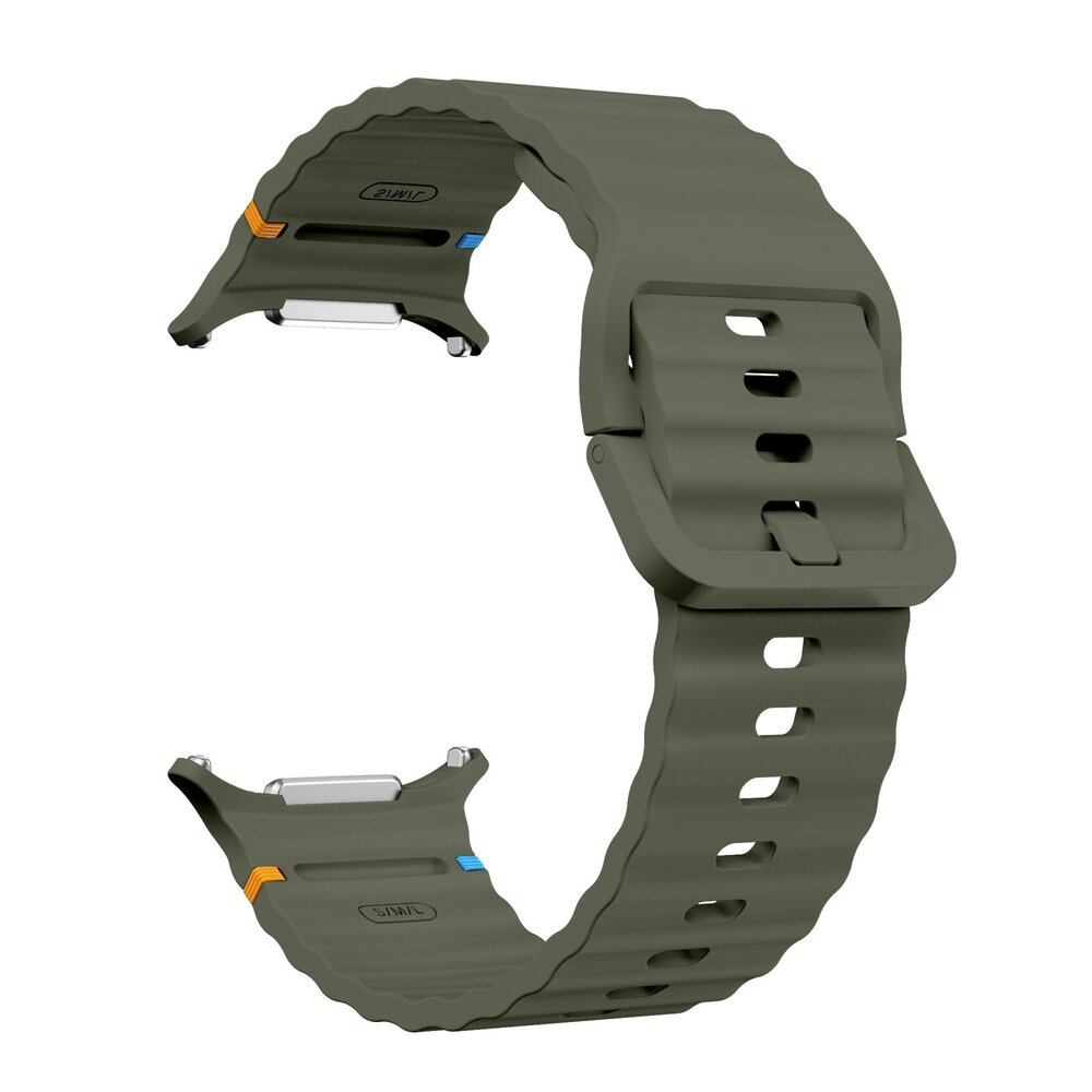 Strap-it Strap-it Bracelet Silicone wave Samsung Galaxy Watch Ultra (vert)