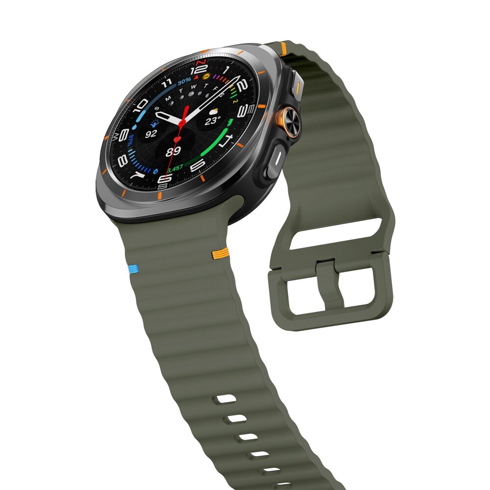 Strap-it Strap-it Bracelet Silicone wave Samsung Galaxy Watch Ultra (vert)