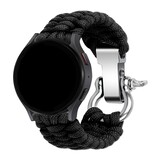 Strap-it Bracelet corde en nylon Huawei Watch GT 5 Pro 46mm (noir)