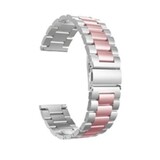 Strap-it Bracelet acier Huawei Watch GT 5 Pro 42mm (argent/rose)