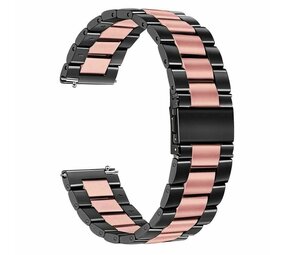 Strap-it Bracelet acier Huawei Watch GT 5 Pro 42mm (noir/rose)