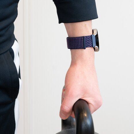 Bandz Bandz Bracelet nylon loop Amazfit Cheetah (Pro) (indigo)