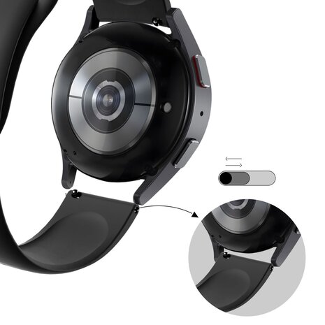 Bandz Bandz Bracelet sport 'Deluxe' Suunto 5 Peak (noir)