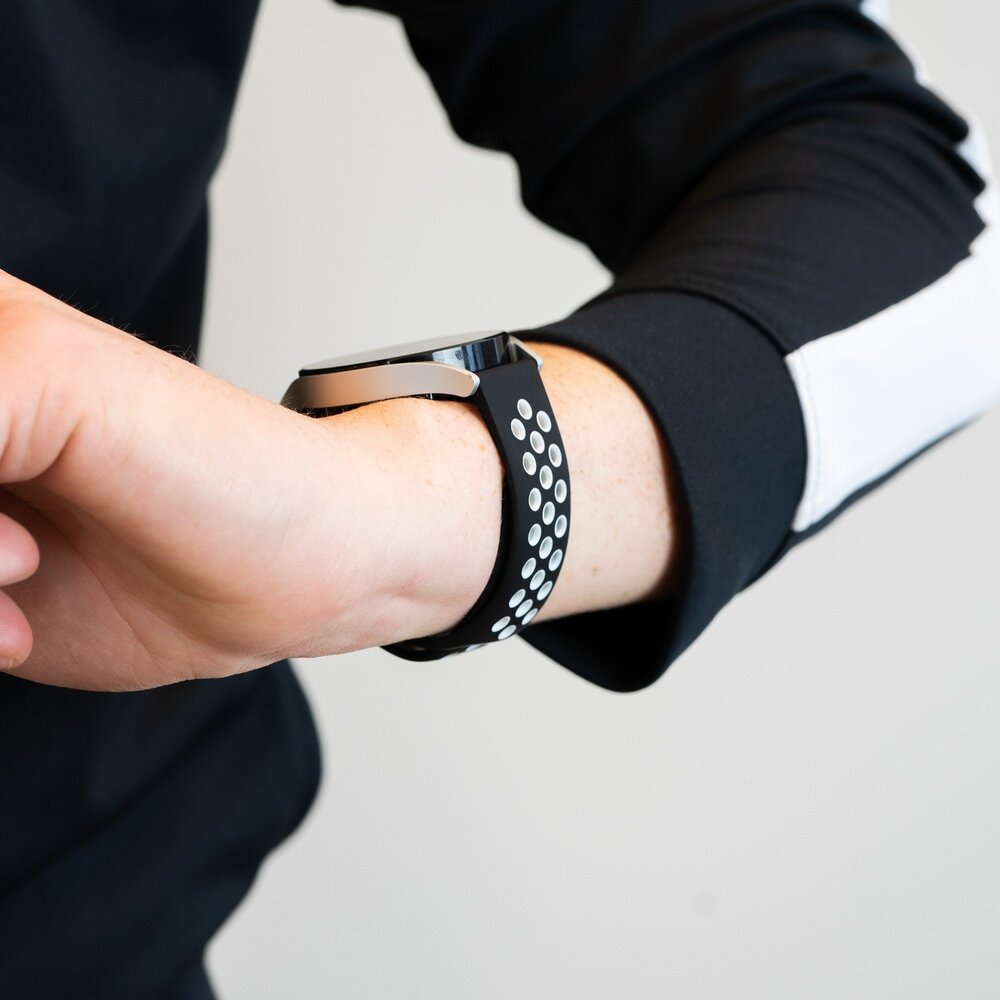 Bandz Bandz Bracelet sport 'Deluxe' Coros Pace 2 (noir/blanc)