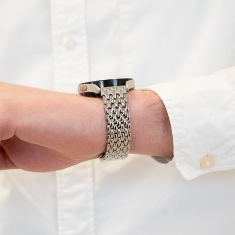 Bandz Bandz Bracelet acier 'Dragon' Coros Pace 2 (argent)