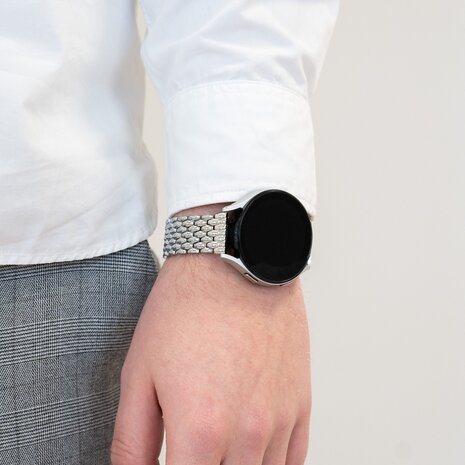 Bandz Bandz Bracelet acier 'Dragon' Coros Pace 2 (argent)