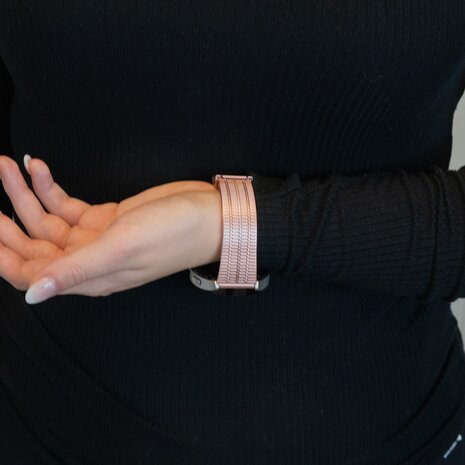 Bandz Bandz Bracelet acier réglable Coros Pace 2 (rose)