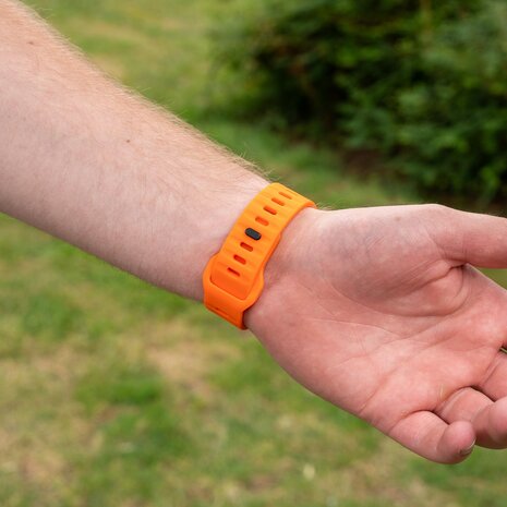 Strap-it Strap-it Bracelet silicone robuste Coros Pace 2 (orange)