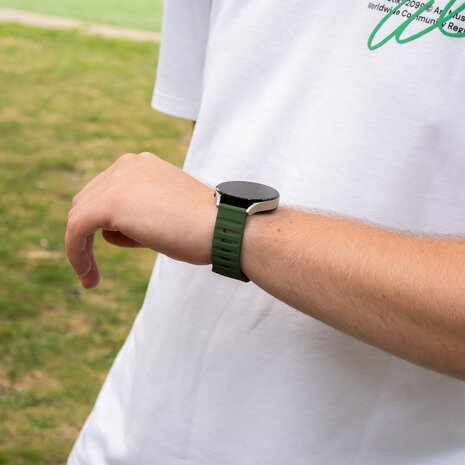Strap-it Strap-it Bracelet silicone robuste Coros Pace 2 (vert)