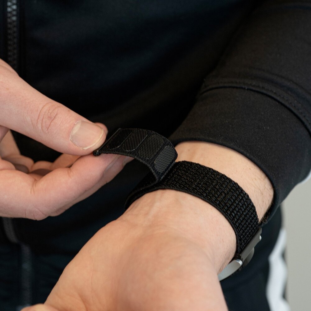 Bandz Bandz Bracelet nylon loop Coros Apex 42mm (noir)