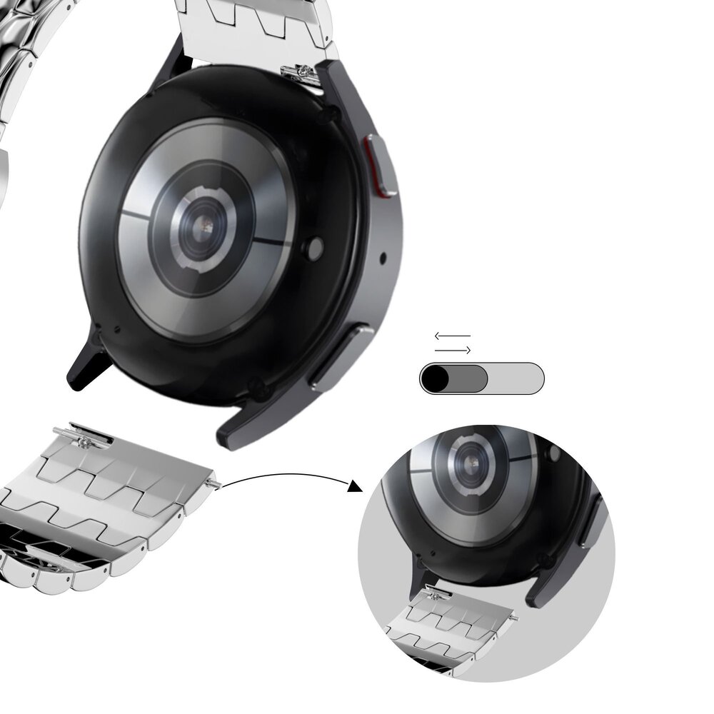 Bandz Bandz Bracelet acier 'Dragon' Coros Apex 42mm (argent)