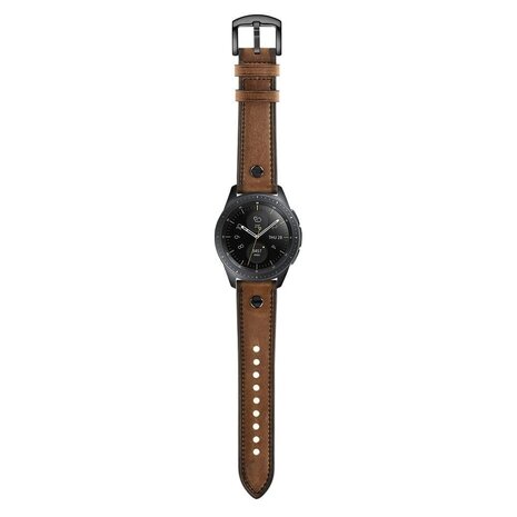 Strap-it Strap-it Bracelet cuir vissé Coros Apex 42mm (marron foncé)
