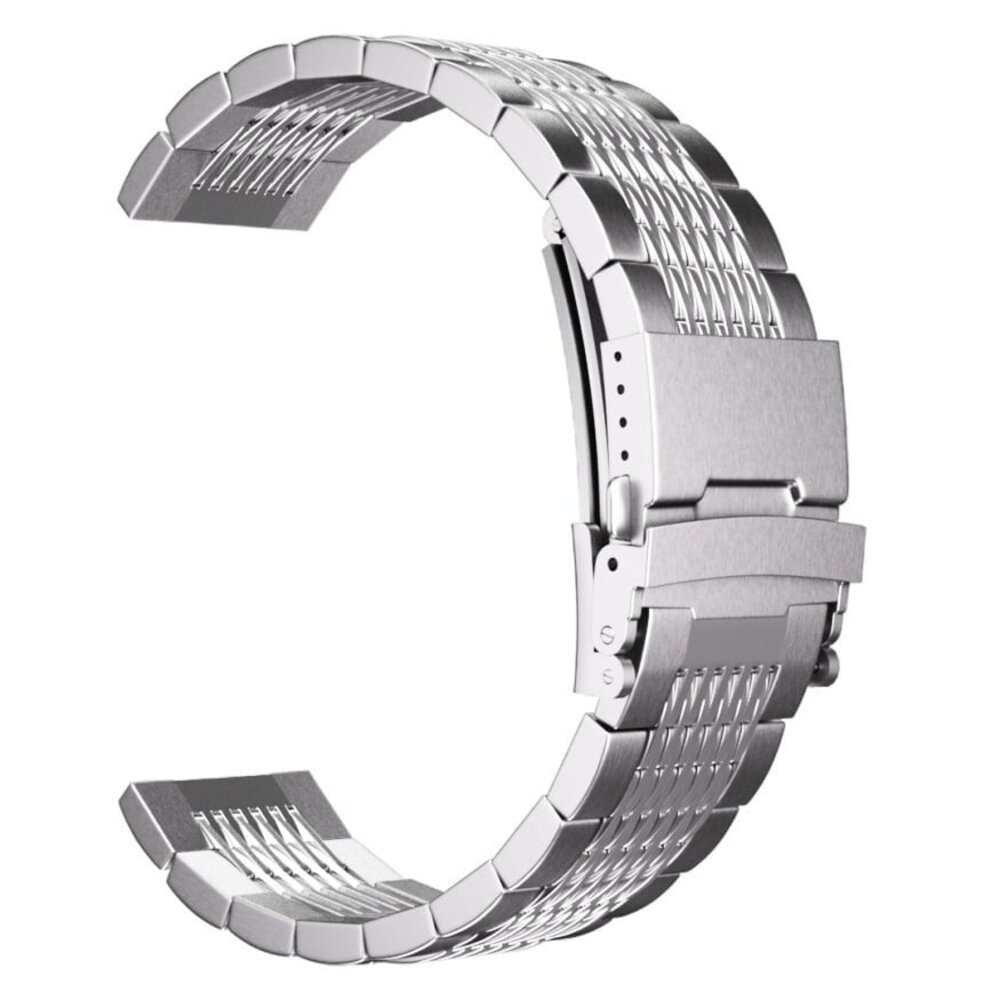 Strap-it Strap-it Bracelet luxe à maillons acier Huawei Watch Ultimate (argent) Strap-it Strap-it Bracelet luxe à maillons acier Huawei Watch Ultimate (argent)