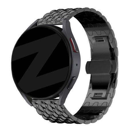 Bandz Bandz Bracelet acier 'Dragón' TicWatch 22mm (noir) Bandz Bandz Bracelet acier 'Dragón' TicWatch 22mm (noir)