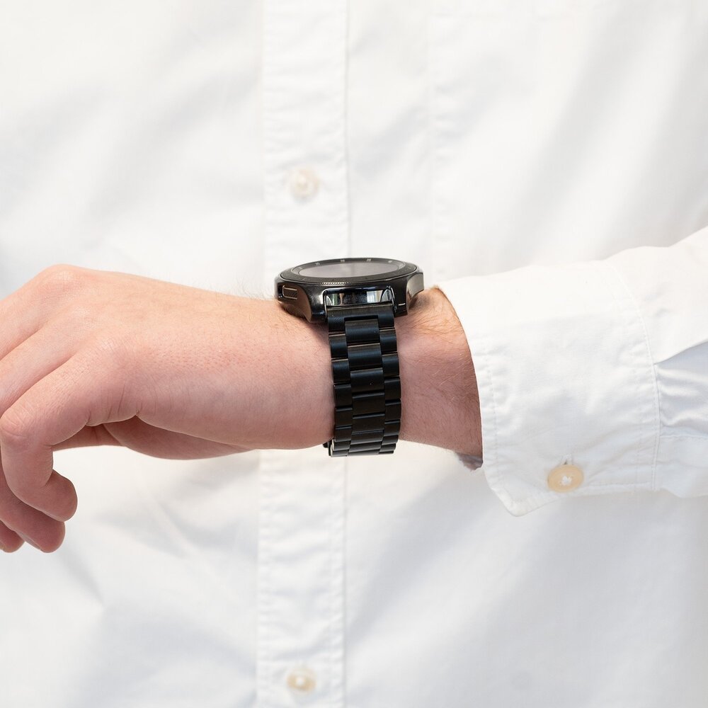 Bandz Bandz Bracelet titane 'Classic' TicWatch 22mm (noir)