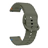 Strap-it Strap-it Bracelet silicone wave TicWatch 22mm (vert armée) Strap-it Strap-it Bracelet silicone wave TicWatch 22mm (vert armée)