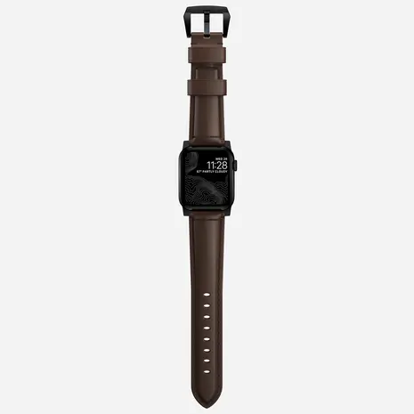 Nomad Nomad Bracelet cuir Traditional Apple Watch (marron/noir) Nomad Nomad Bracelet cuir Traditional Apple Watch (marron/noir)