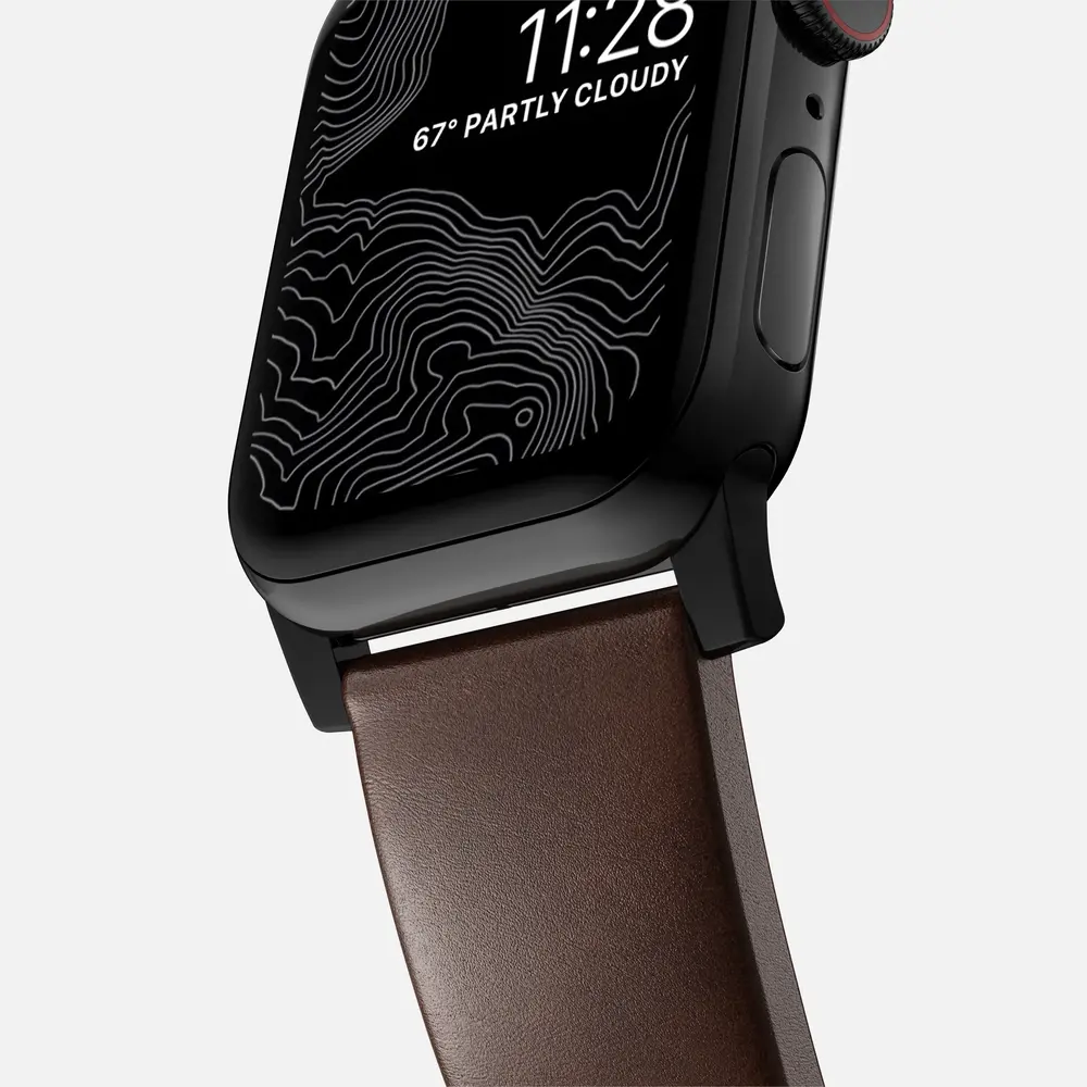 Nomad Nomad Bracelet cuir Modern Apple Watch (marron/noir)