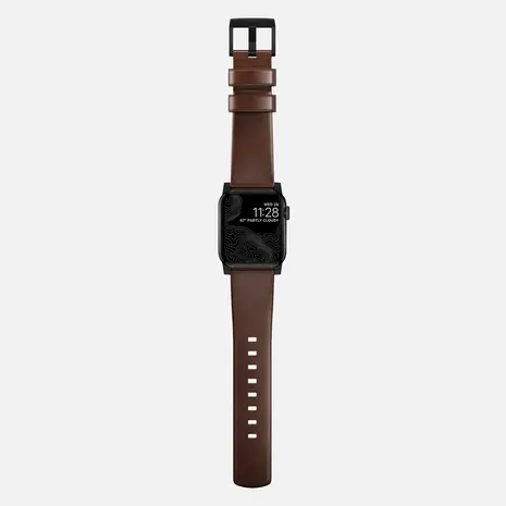 Nomad Nomad Bracelet cuir Modern Apple Watch (marron/noir)