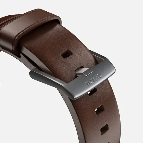 Nomad Nomad Bracelet cuir Modern Apple Watch (marron/argent)