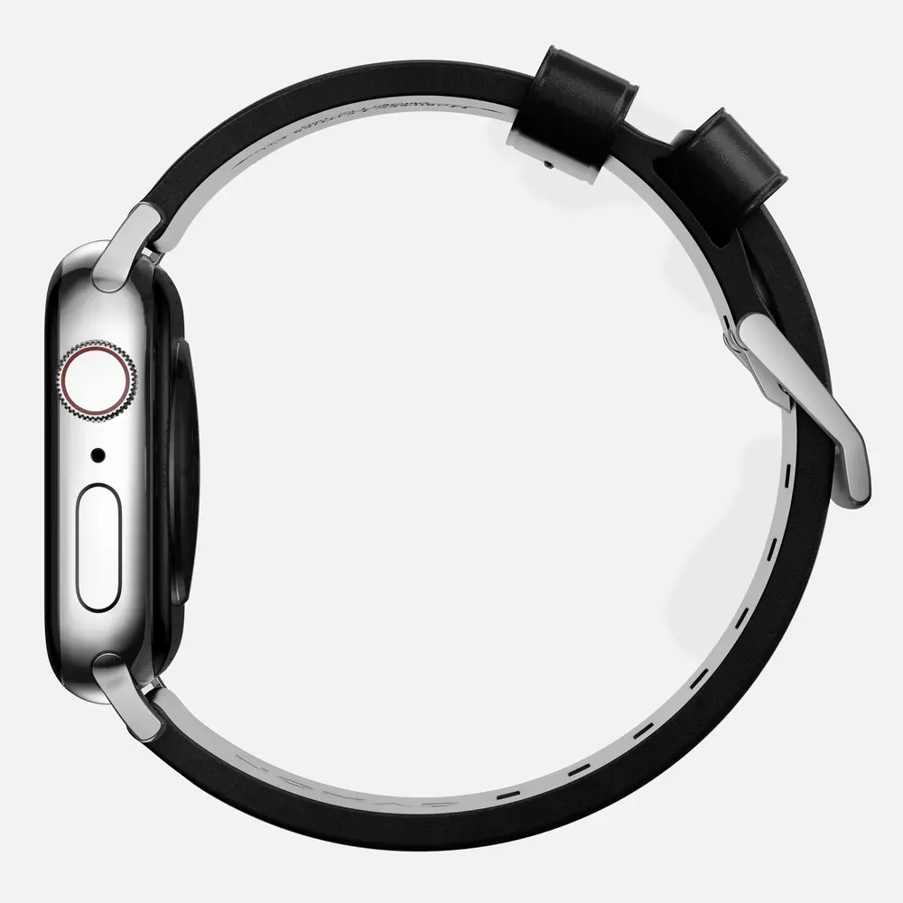 Nomad Nomad Bracelet cuir Modern Apple Watch (noir)/argent)