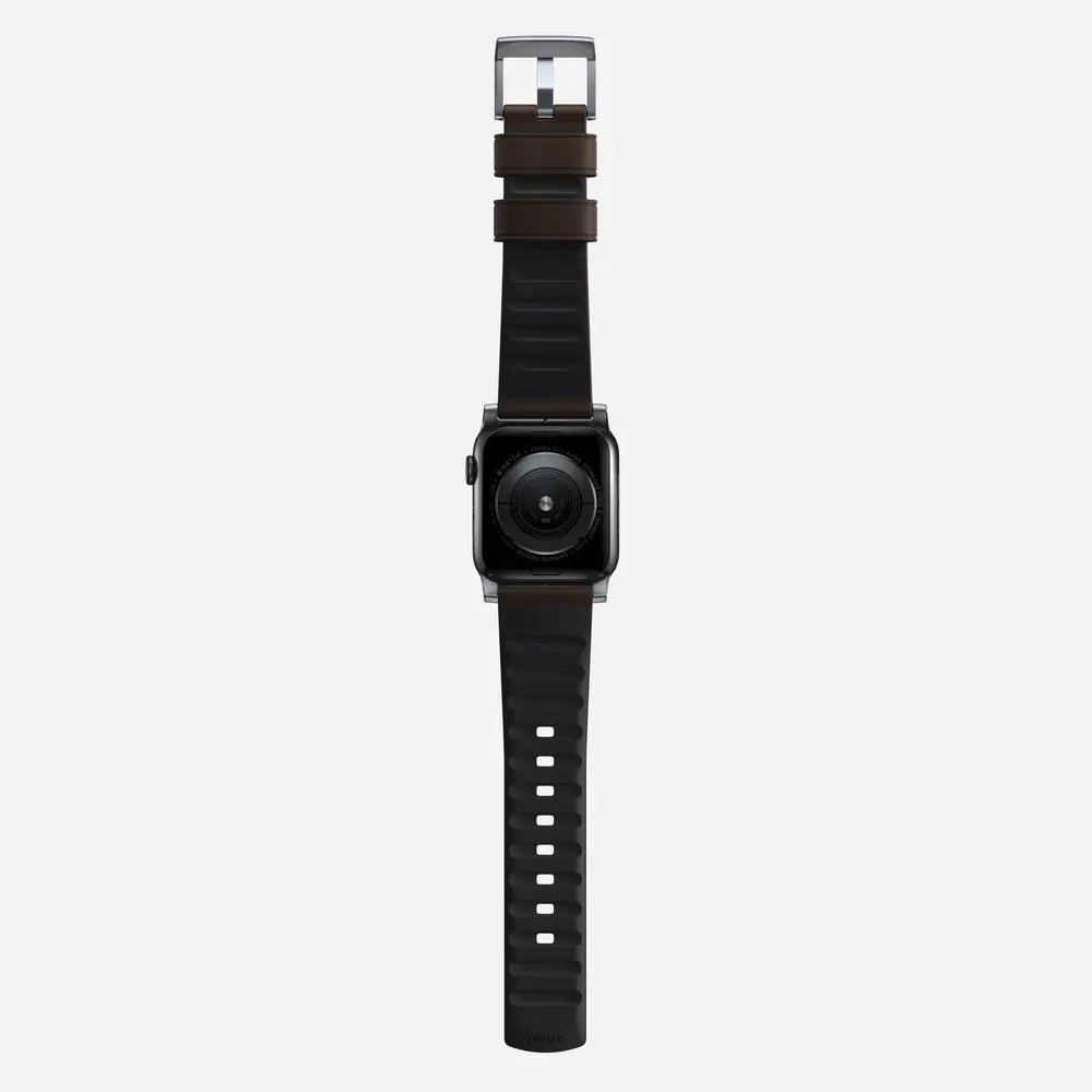 Nomad Nomad Bracelet hybride Active Pro Apple Watch (marron/argent)
