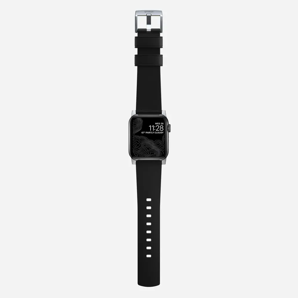 Nomad Nomad Bracelet hybride Active Pro Apple Watch (noir/argent)