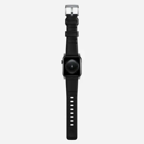 Nomad Nomad Bracelet silicone Rugged Apple Watch (noir /argent)