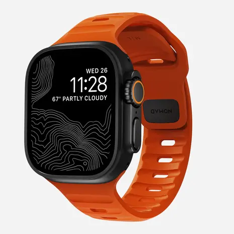 Nomad Nomad Bracelet silicone Sport Apple Watch (ultra orange)