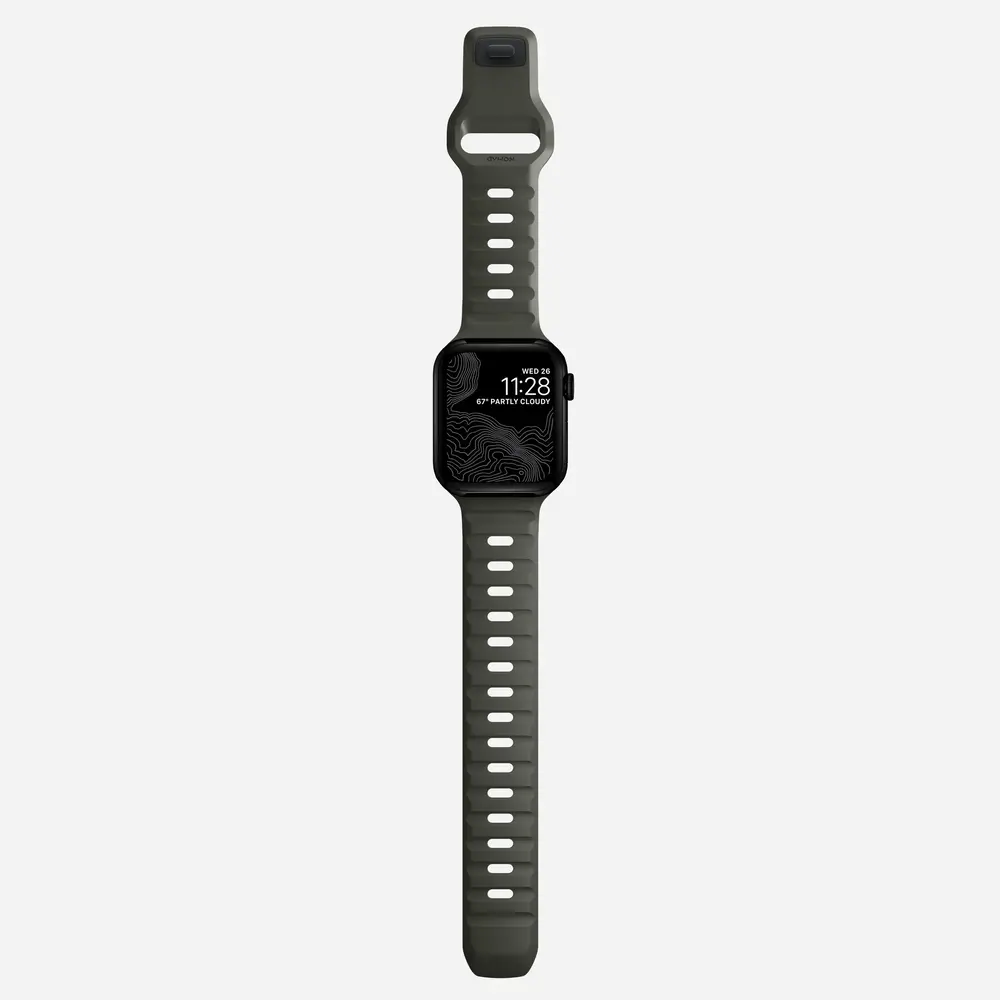 Nomad Nomad Bracelet silicone Sport Apple Watch (ash green)