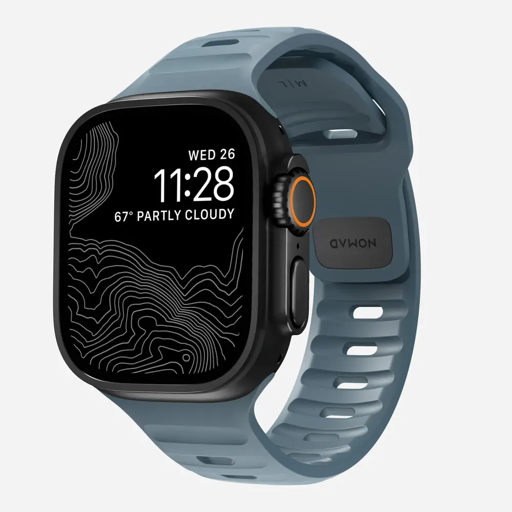 Nomad Nomad Bracelet silicone Sport Apple Watch (bleu marine)
