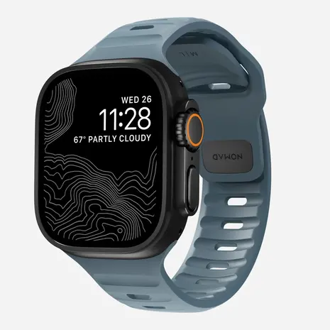 Nomad Nomad Bracelet silicone Sport Apple Watch (bleu marine)