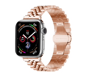 Strap-it Bracelet acier Apple Watch Jubilé (or rose)