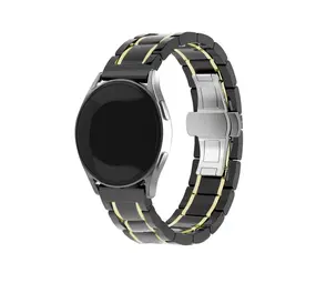 Strap-it Bracelet à maillons céramique Huawei Watch GT 4 41mm (noir/or)