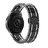 Strap-it Strap-it Bracelet à maillons céramique Withings Steel HR 36mm (noir/argent) Strap-it Strap-it Bracelet à maillons céramique Withings Steel HR 36mm (noir/argent)