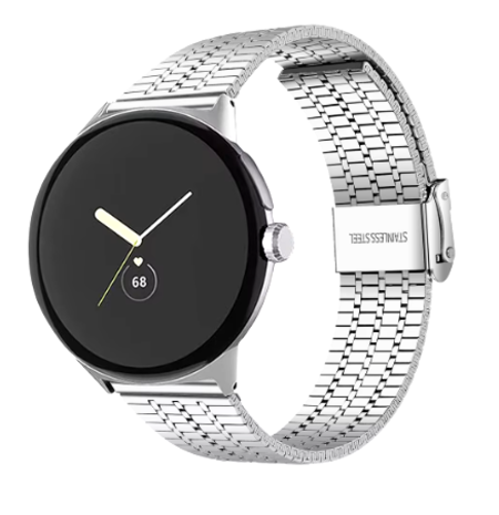 Strap-it Strap-it Bracelet acier de luxe Google Pixel Watch 3 45mm (argent)