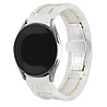 Strap-it Strap-it Bracelet céramique acier Samsung Galaxy Watch 4 40mm (blanc/or) Strap-it Strap-it Bracelet céramique acier Samsung Galaxy Watch 4 40mm (blanc/or)